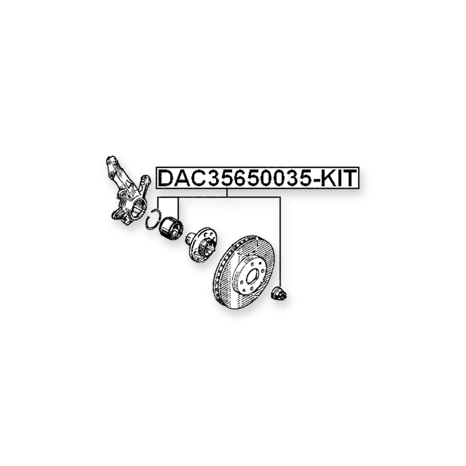 Renault Clio Front Wheel Bearing Repair Kit 35X65X35