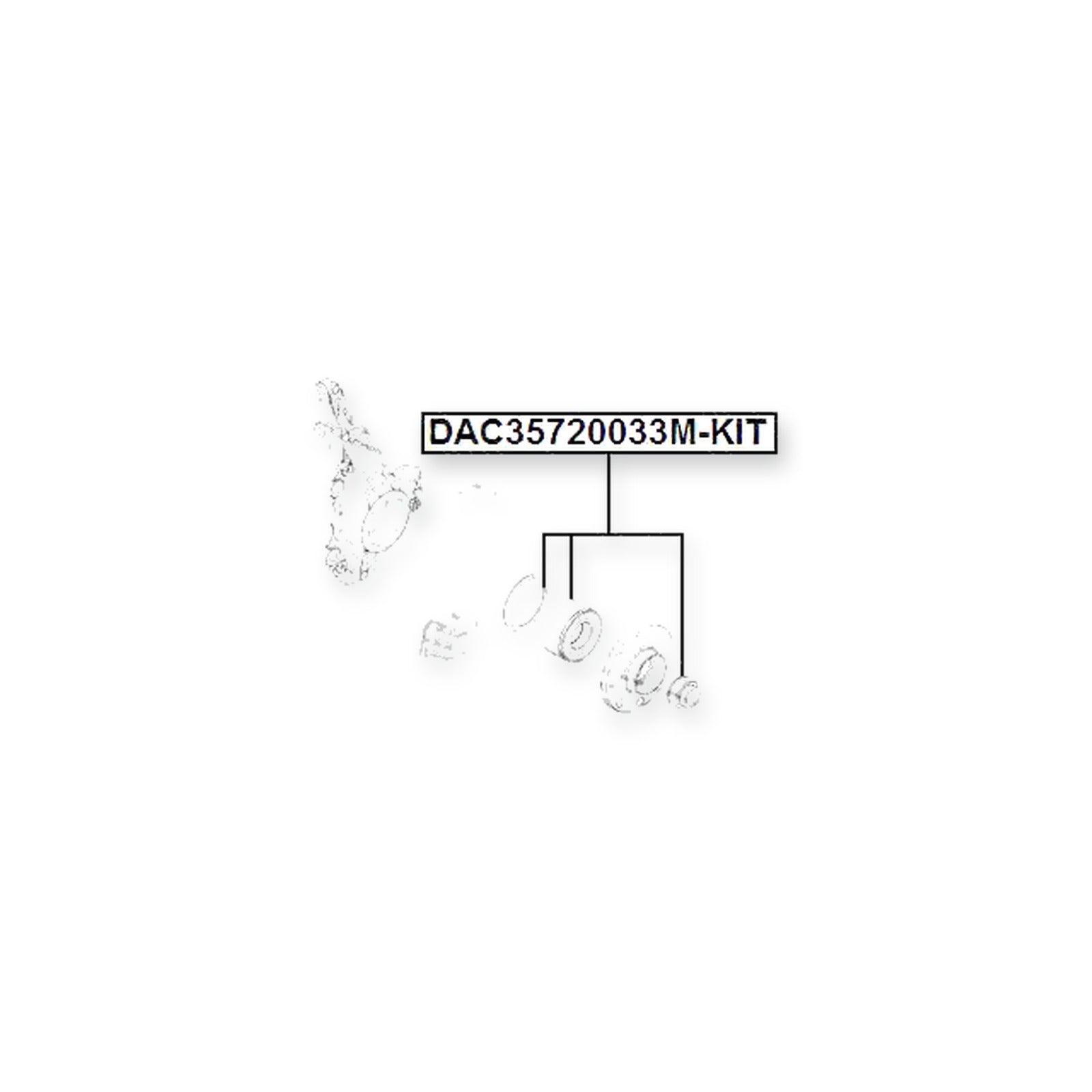 Opel Adam Front Wheel Bearing Repair Kit 35X72X33X33