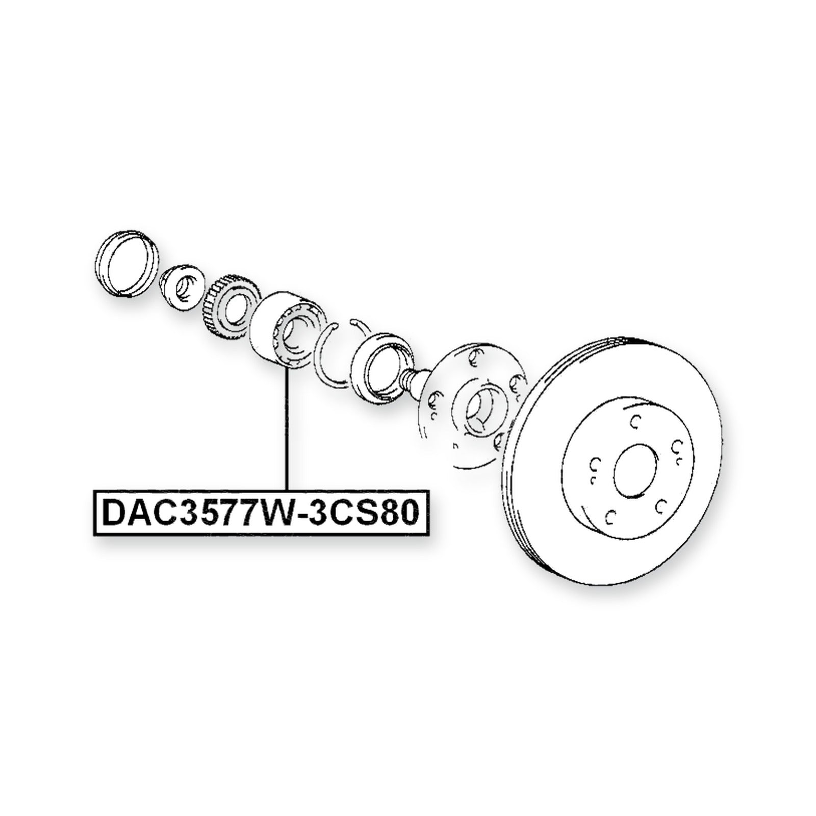 Toyota Aristo Front Wheel Bearing 35X77X42