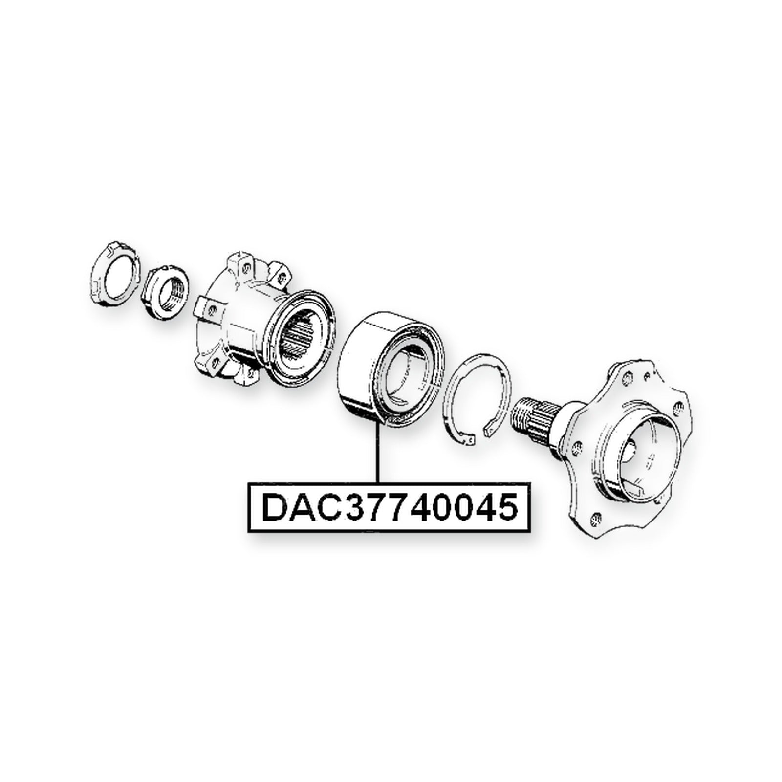 Opel Omega B Rear Wheel Bearing 37X74X45