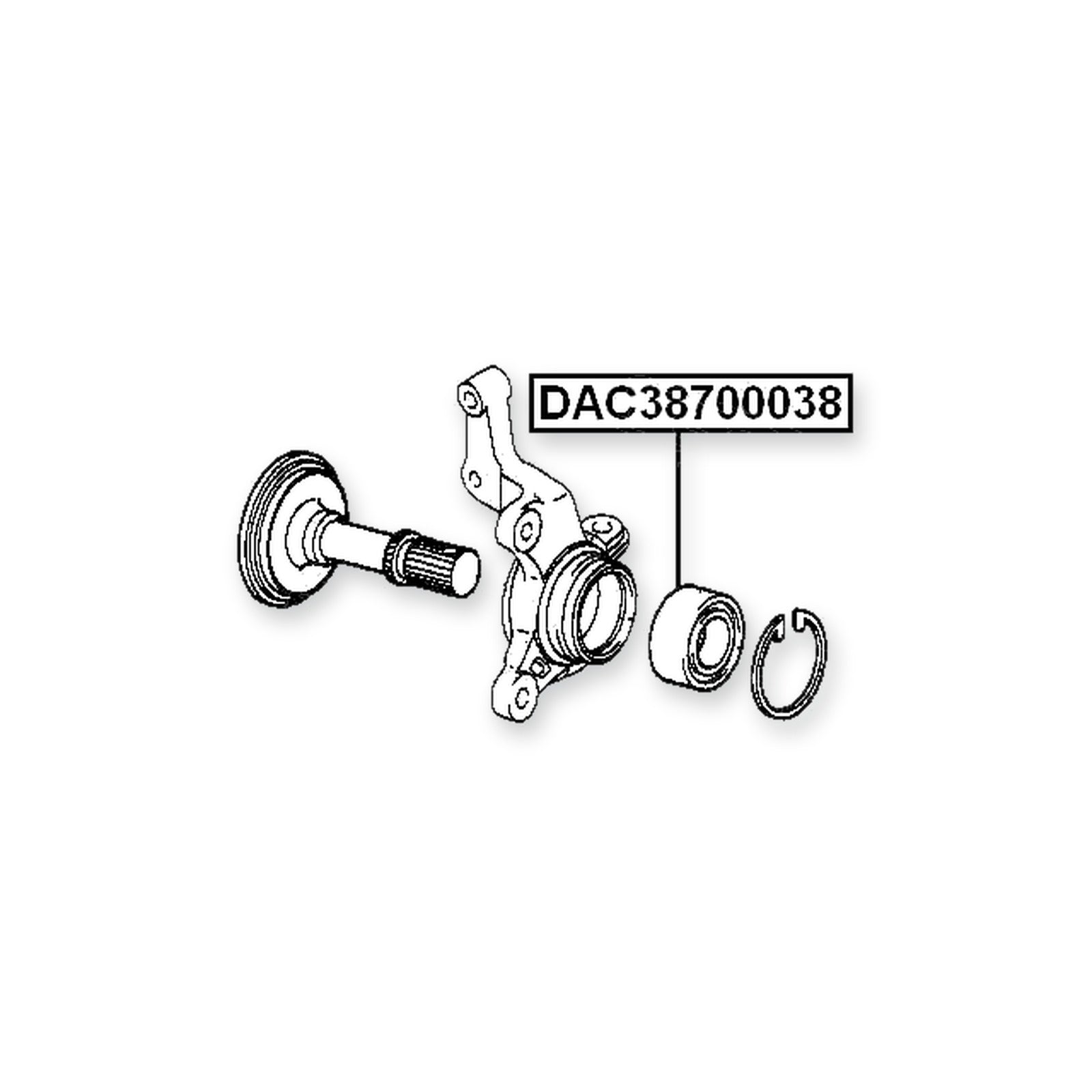 Daihatsu Applause A101/A111 Front Wheel Bearing 38X70X38