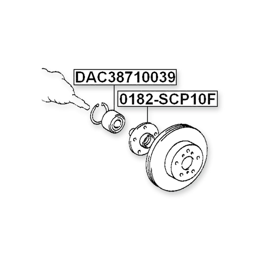 Scion Xa NCP61 Front Wheel Bearing 38X71X39