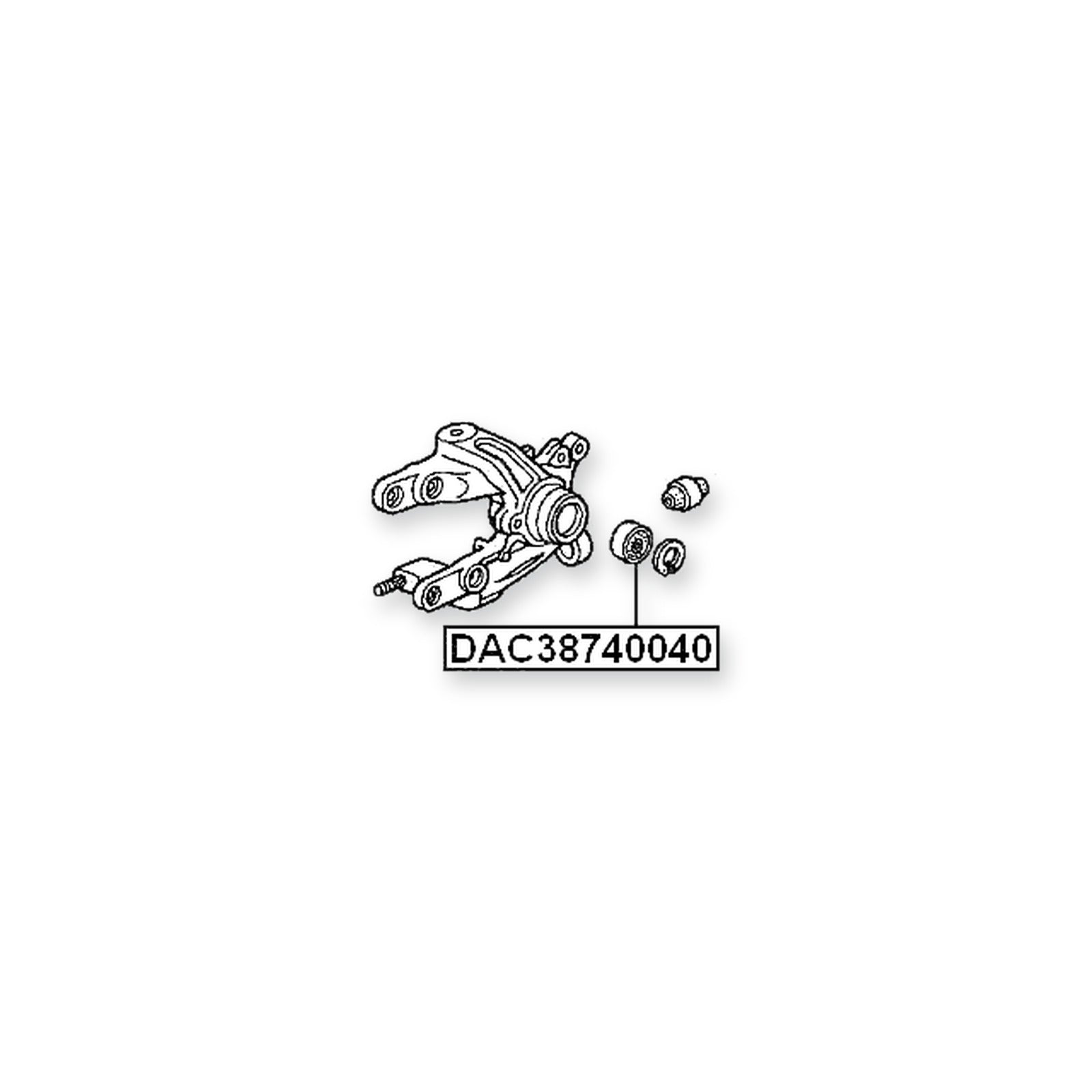Honda Accord Wagon Rear Wheel Bearing 38X74X40