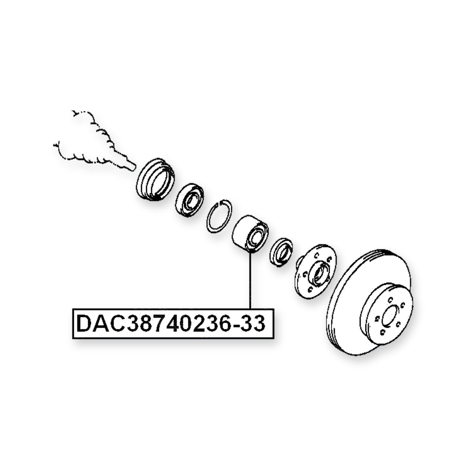 Toyota Caldina Front Wheel Bearing 38X74X36X33 & More