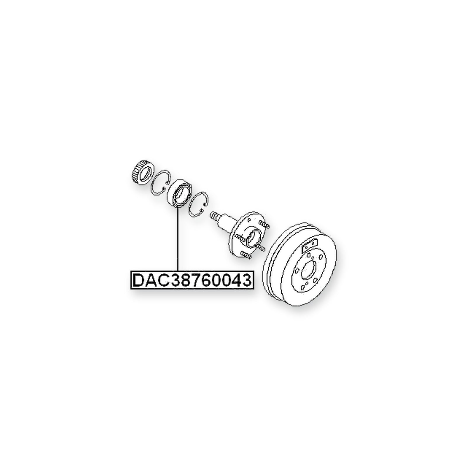 Nissan Serena C24 Rear Wheel Bearing 38X76X43