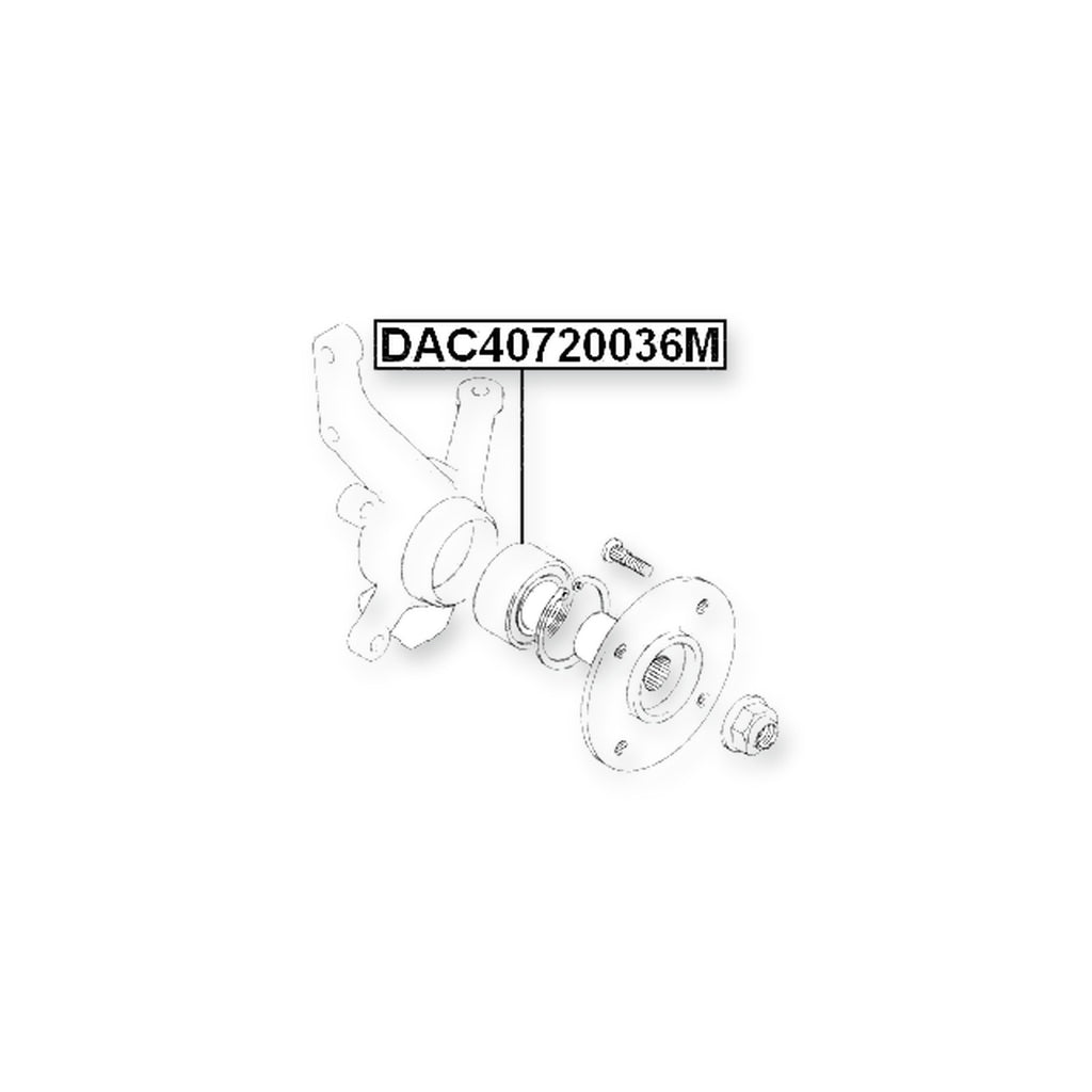 Opel Agila-A Front Wheel Bearing 40X72X36