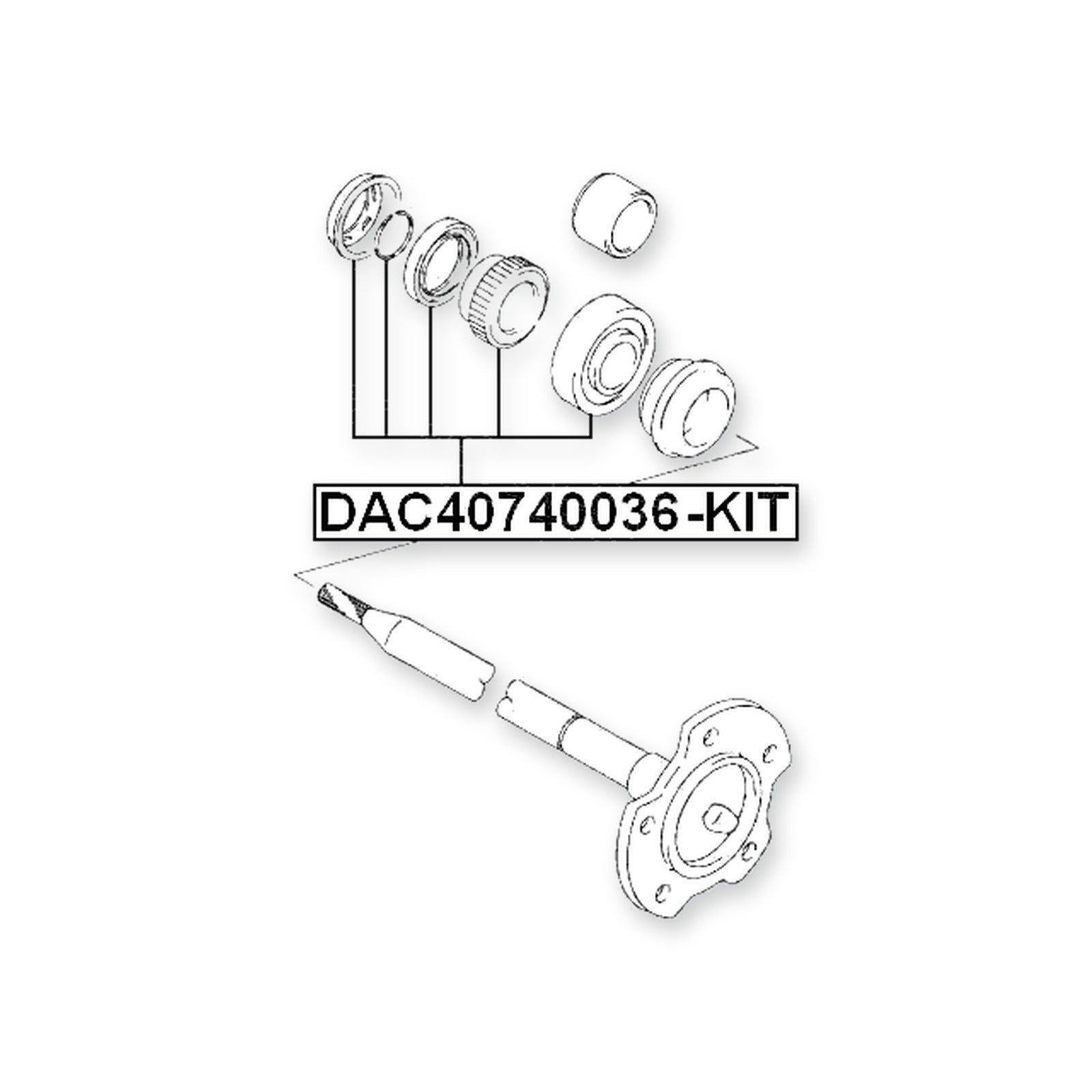 Suzuki Grand Vitara XL-7 JA42 Rear Wheel Bearing Repair Kit 40X74X36 2001-2006