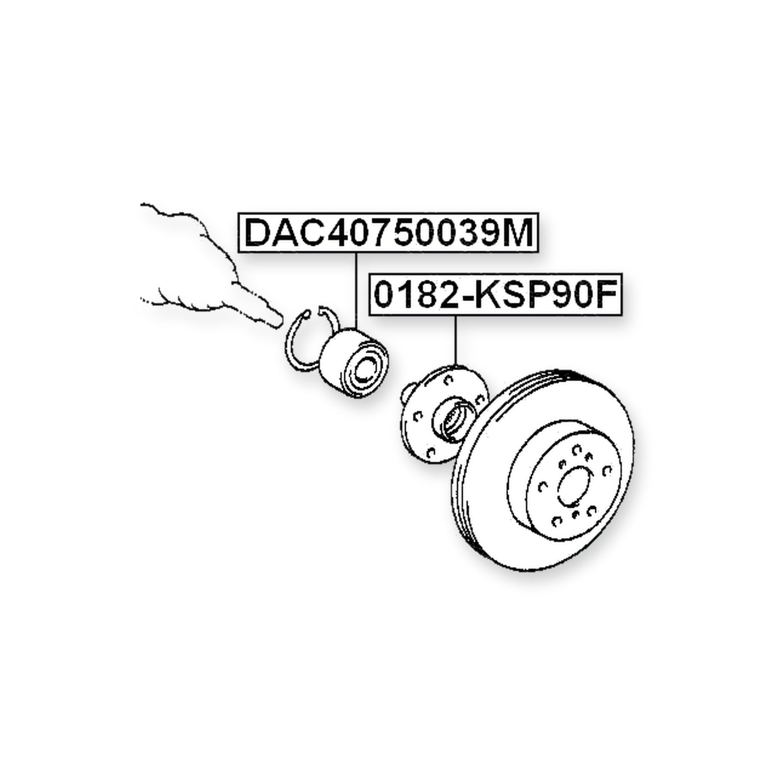 Daihatsu Charade NSP90 Front Wheel Bearing 40X75X39
