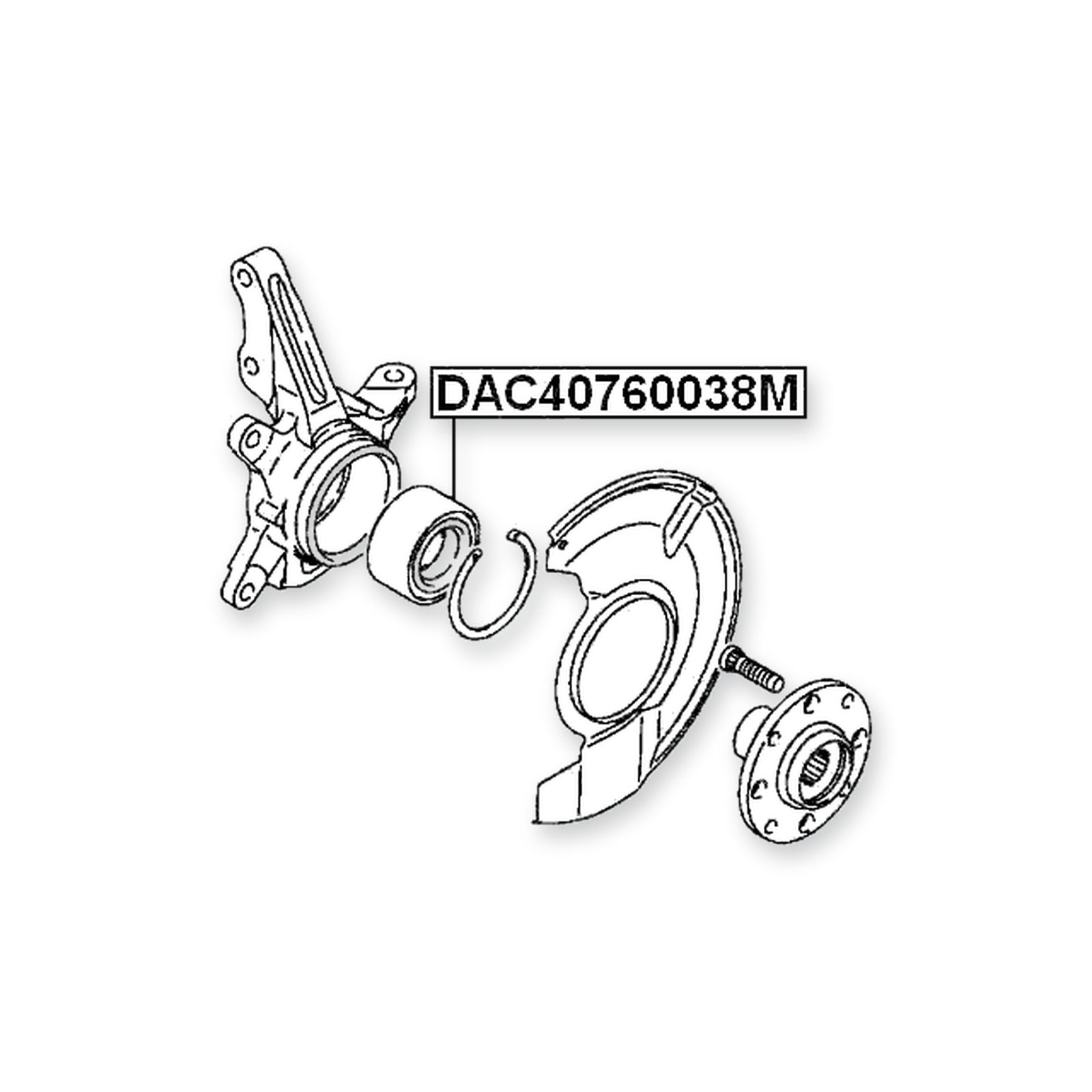 Mitsubishi Colt Z21A/Z22A/Z23A/Z2 Front Wheel Bearing 40X76X38