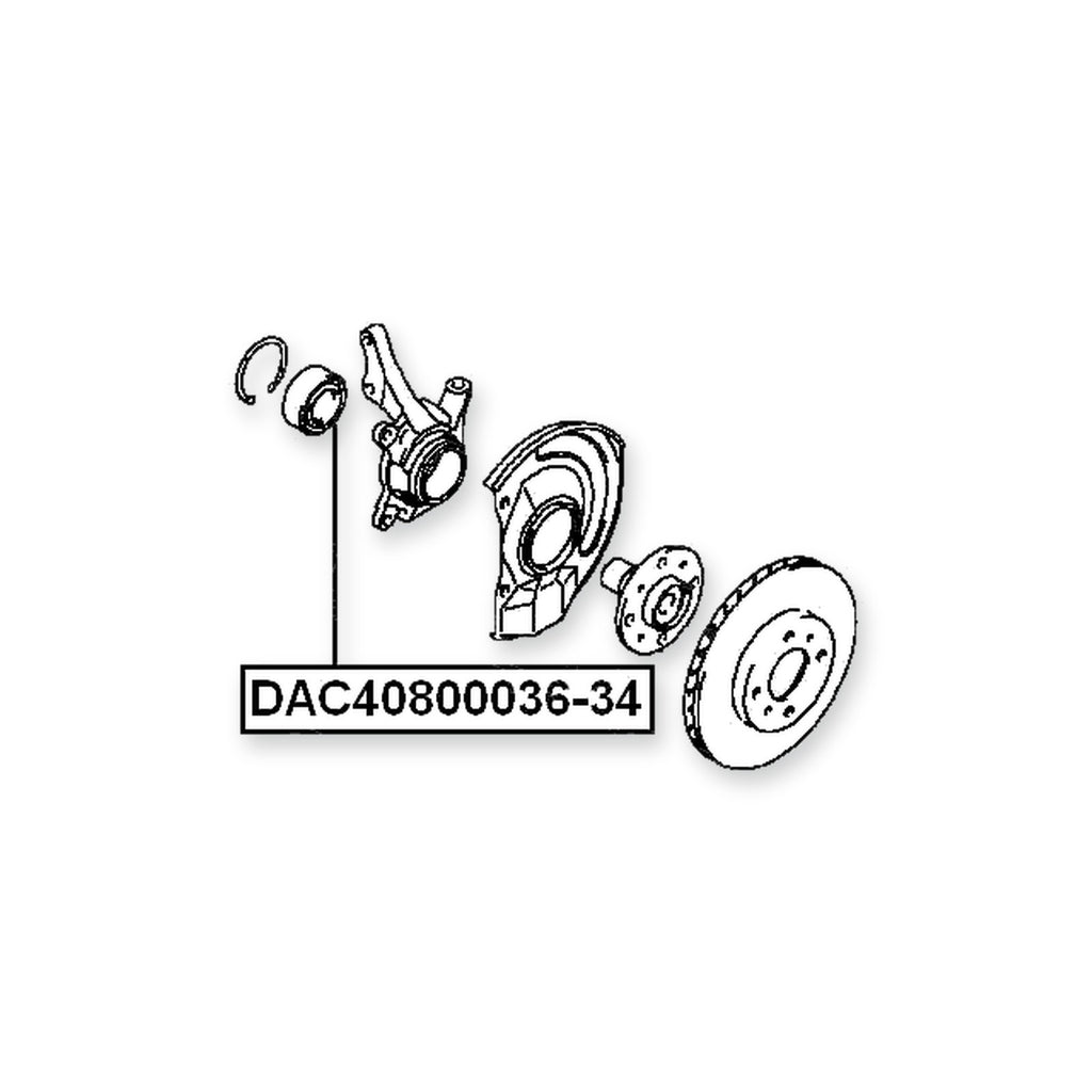 Mitsubishi Carisma DA1-6A Front Wheel Bearing 40X80X36X34 & More