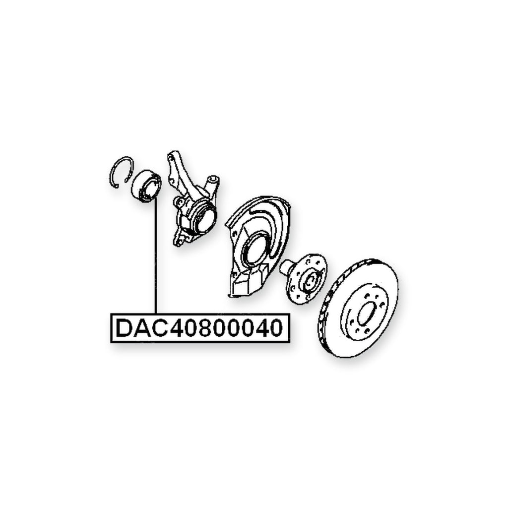 Mitsubishi Airtrek Front Wheel Bearing 40X80X40