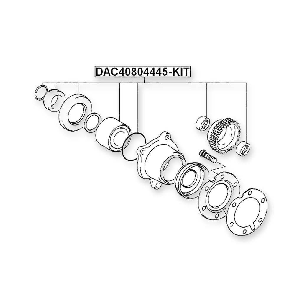 Toyota Land Cruiser Rear Wheel Bearing Repair Kit 40X80X44X45