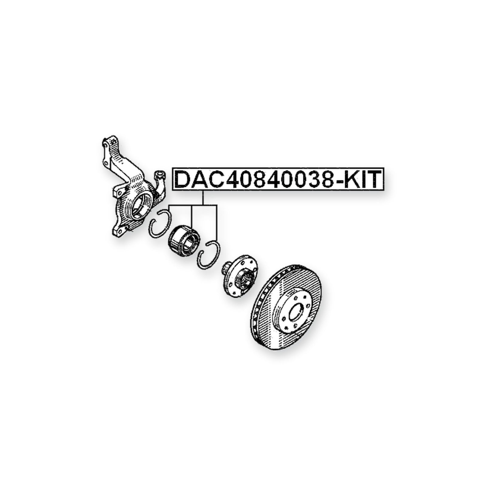 Renault Laguna Front Wheel Bearing Repair Kit 40X84X38