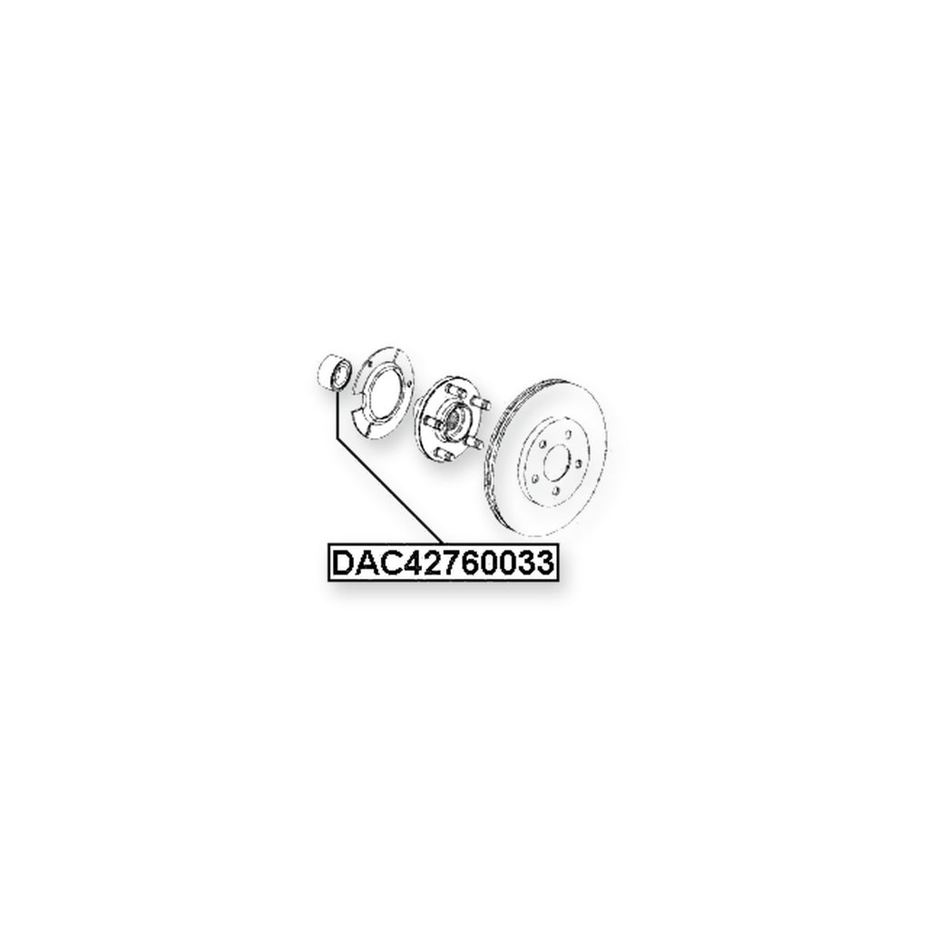 Dodge Neon Front Wheel Bearing 42X76X33