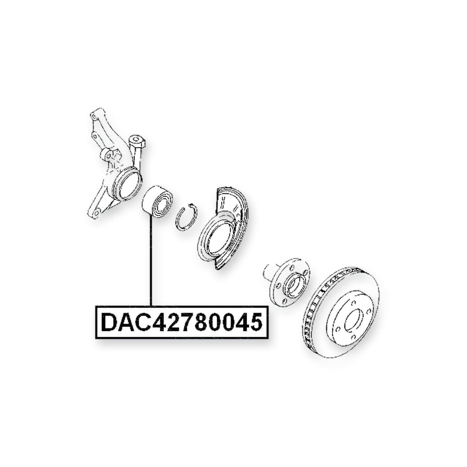 Ford Escape Front Wheel Bearing 42X78X45