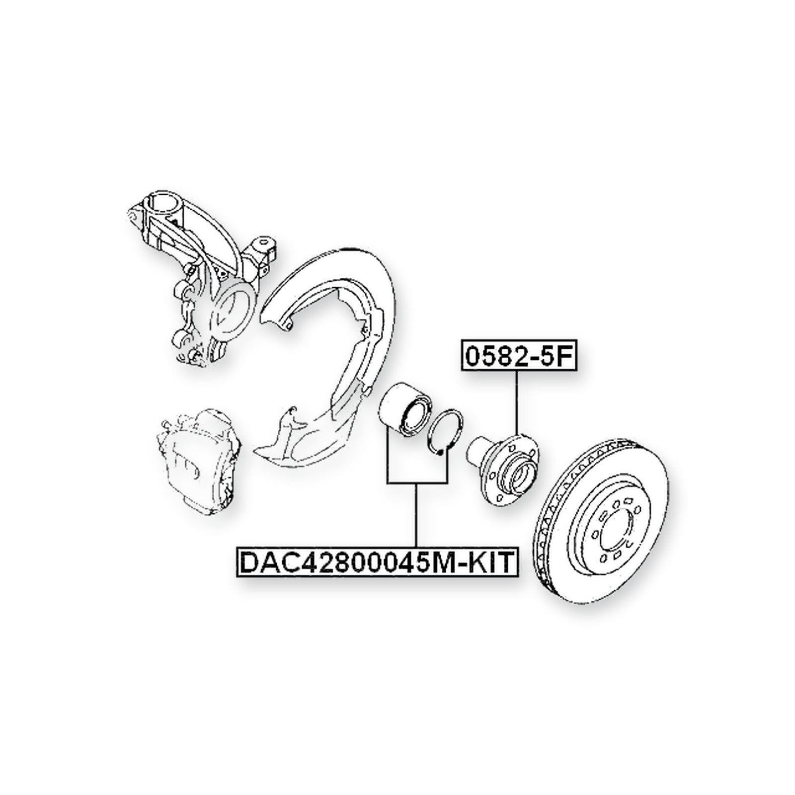 Mazda 323 Bg Front Wheel Bearing 42X80X45 & More