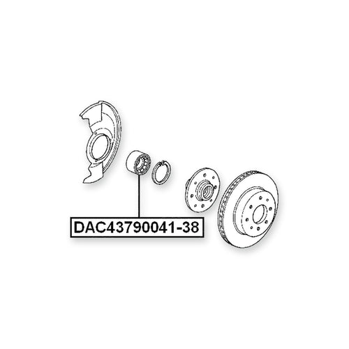 Acura Integra DB7 Front Wheel Bearing 43X79X38X41