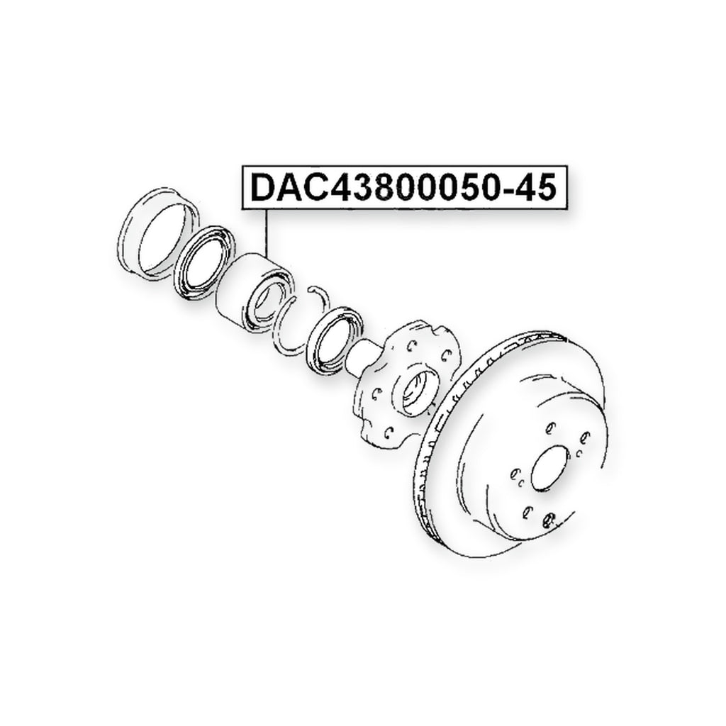 Toyota Aristo Rear Wheel Bearing 43X80X50X45