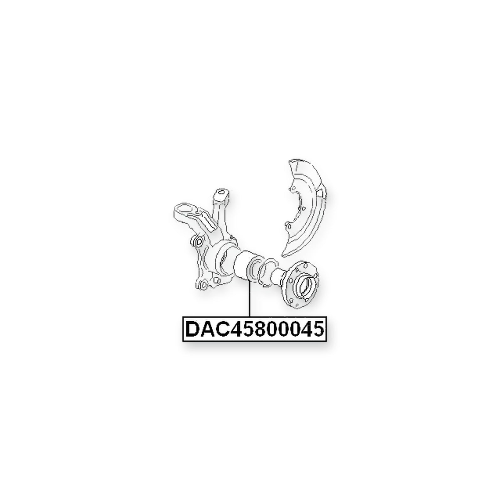 Volkswagen Caravelle/Eurovan Front Wheel Bearing 45X80X45