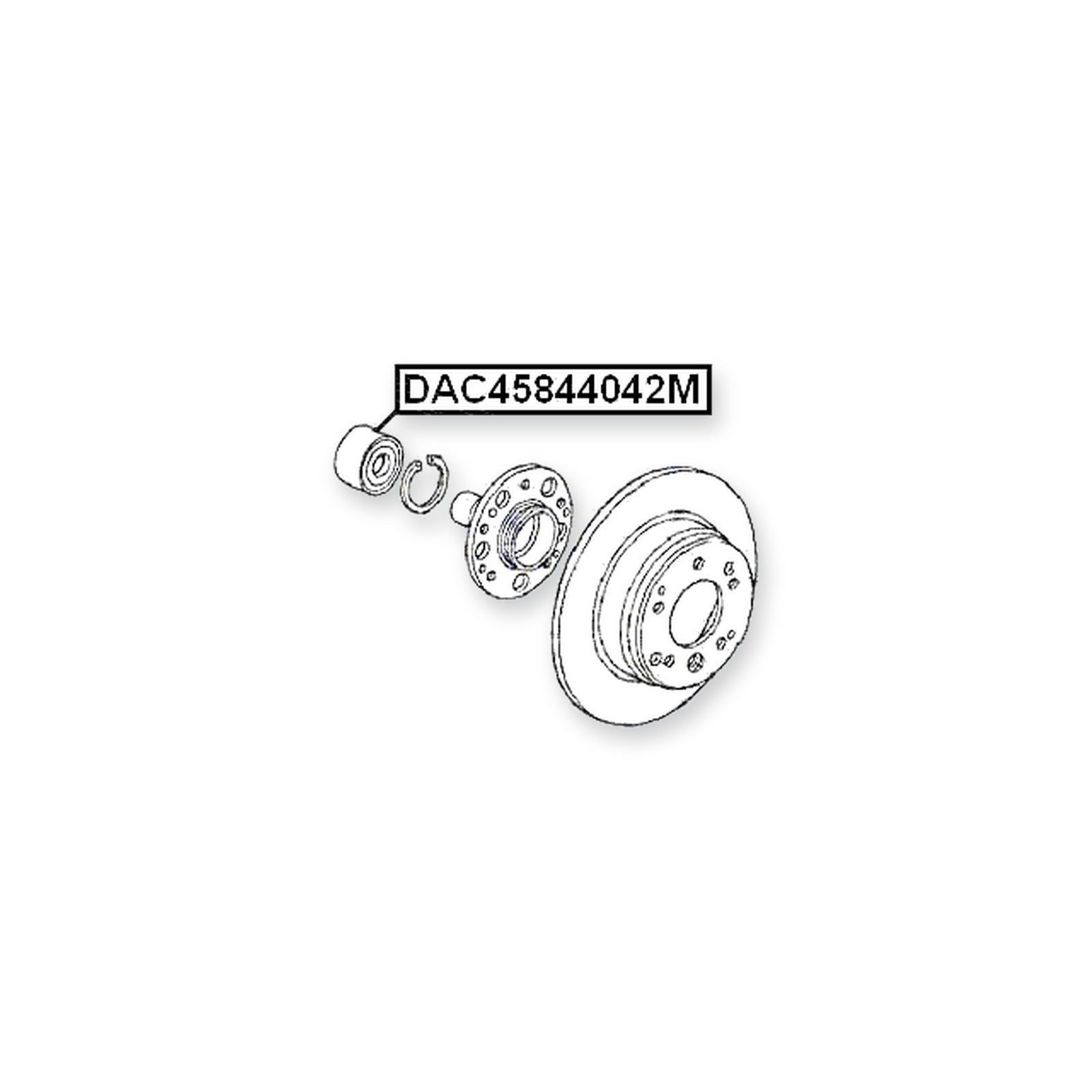 Honda Accord 4D Front Wheel Bearing 45X84X40X42