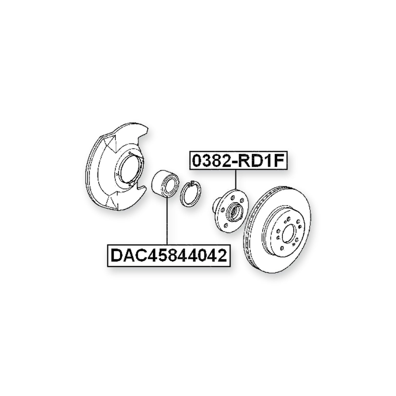Front Wheel Bearing 45X84X40X42