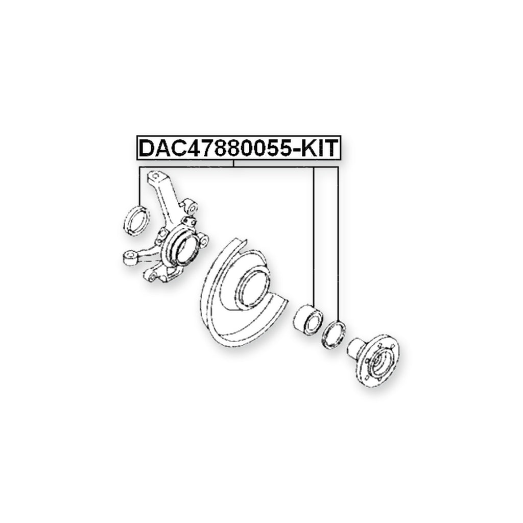 Mazda B2200 Un Front Wheel Bearing 47X88X55