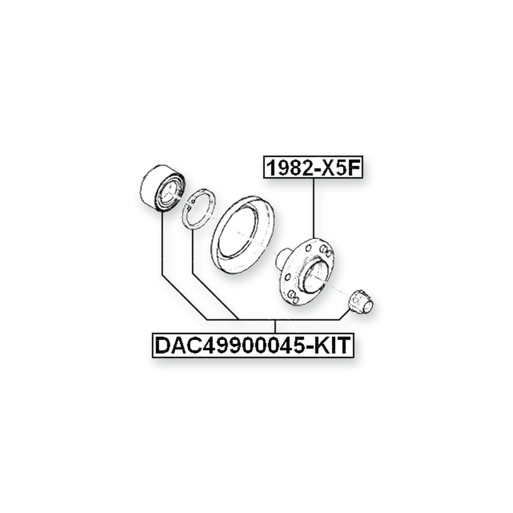 BMW 3 E90 Front Wheel Bearing 49X90X45