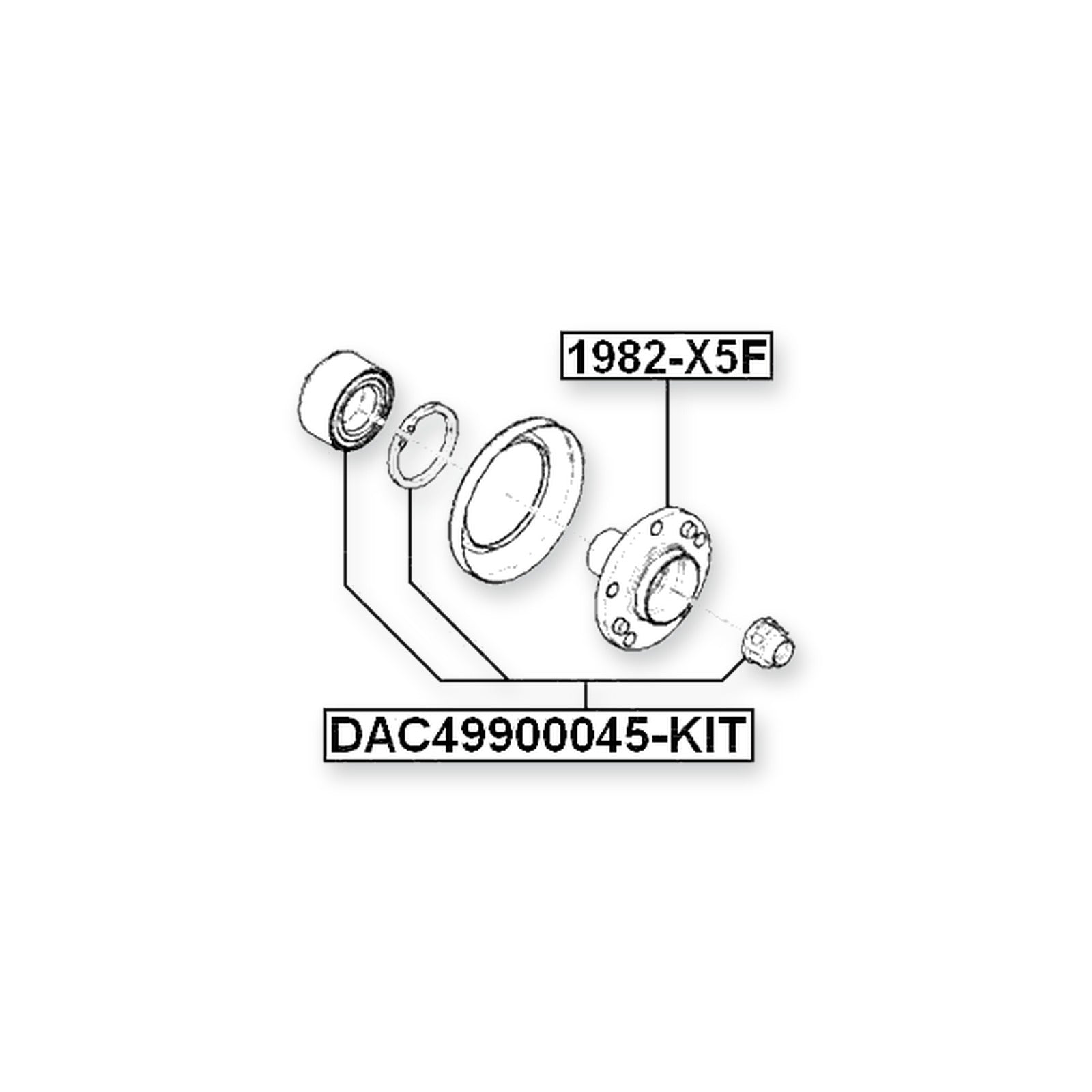 BMW 3 E90 Front Wheel Bearing 49X90X45