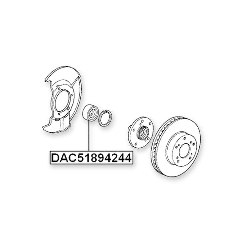 Acura Mdx YD1 Front Wheel Bearing 51X89X42X44