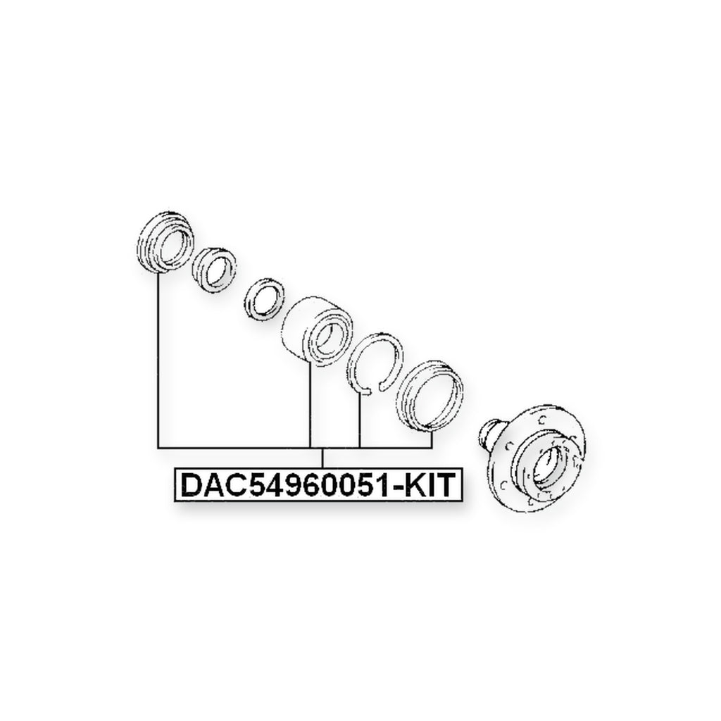 Toyota 4Runner Front Wheel Bearing Repair Kit 54X96X37X51