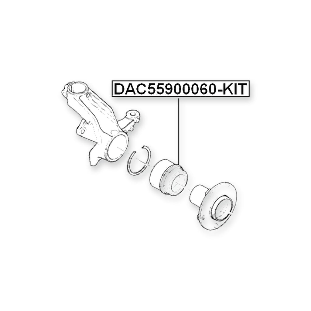 Fiat Ducato Front Wheel Bearing Repair Kit 55X90X60