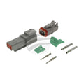 DT Series 2 Way Connector Kit Incl Green Band Terminals and Wedges Deutsch
