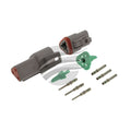DT Series 3 Way Connector Kit Incl Green Band Terminals and Wedges Deutsch