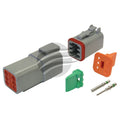 DT Series 6 Way Connector Kit Incl Green Band Terminals and Wedges Deutsch