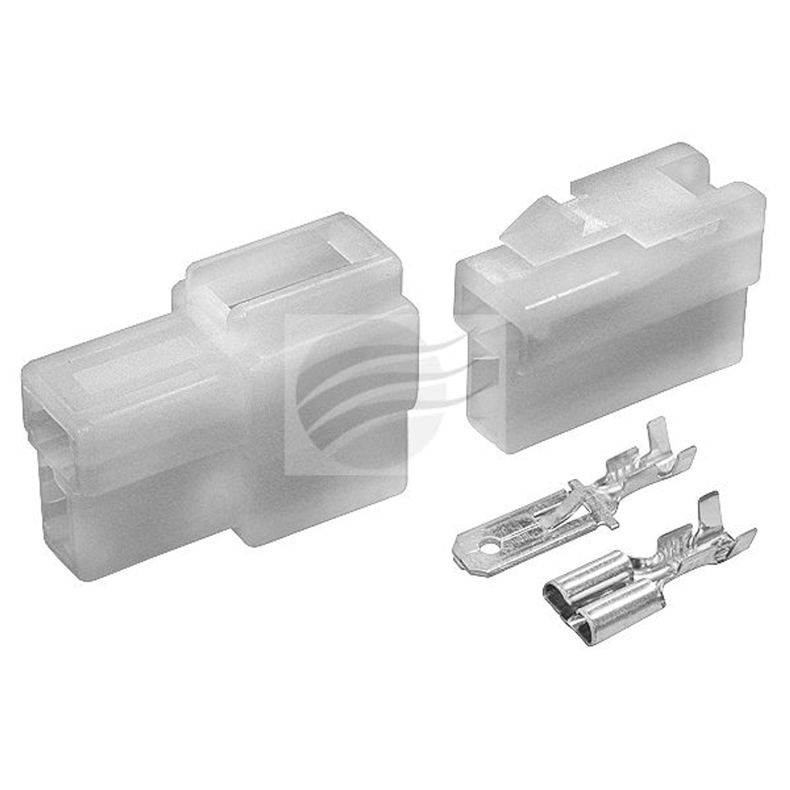 JAYLEC QC Connector Housing Kit 2 Pole Male & Female With Terminals "t" Shape 25