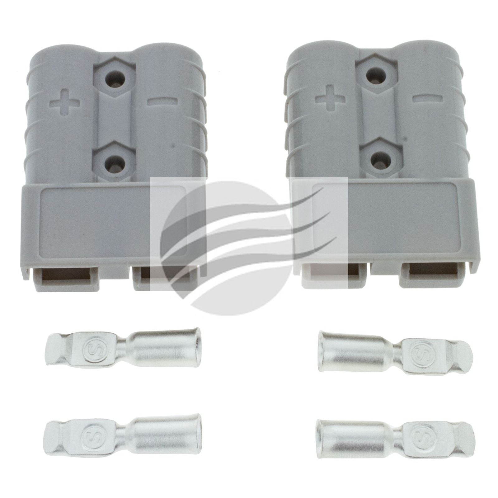 Grey 50amp Connectors W/ Terminals Jaylec