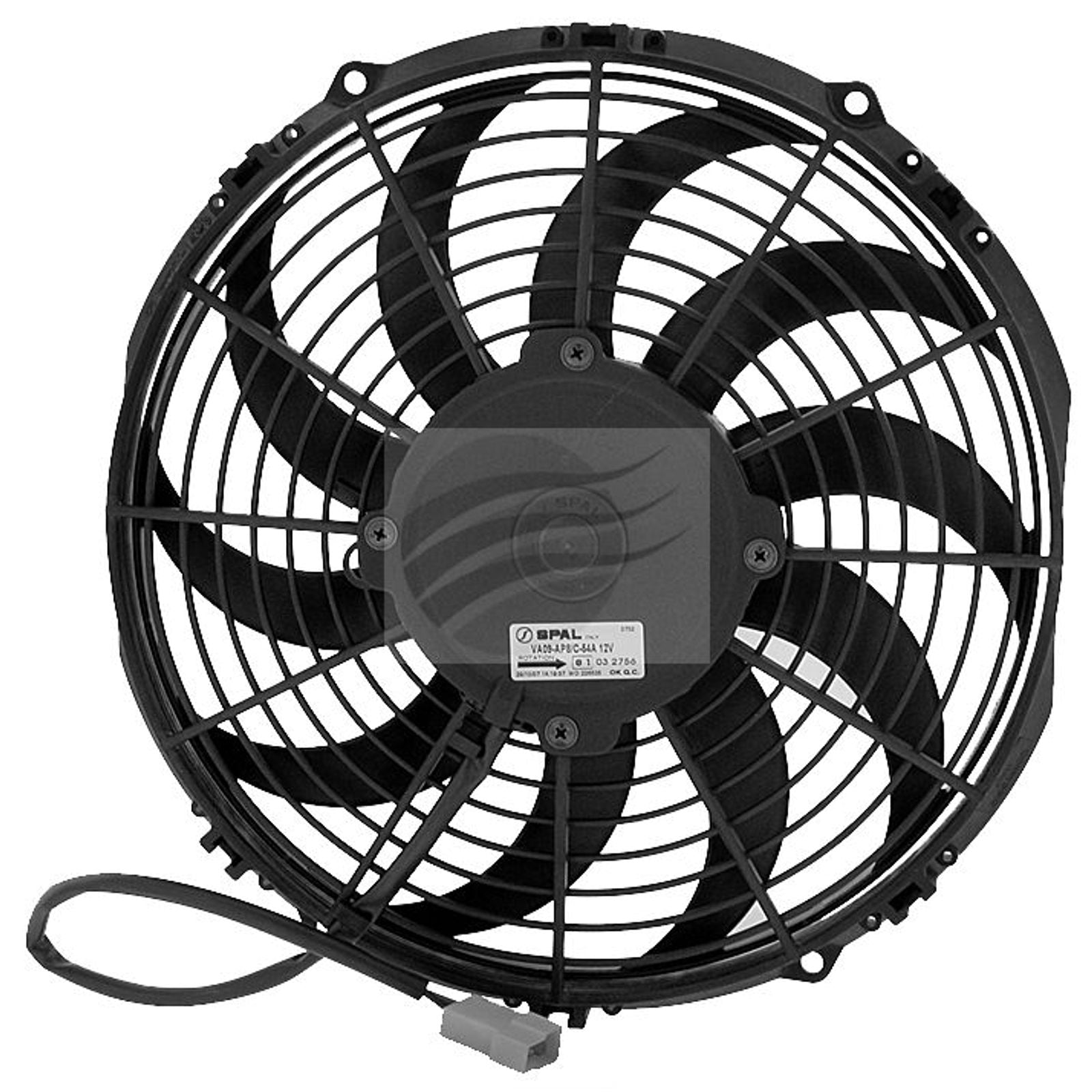 Fan 11" Skew 12V Puller Spal Airflow 1320m3/h 6.4AMPS VA09-AP8/C-54A