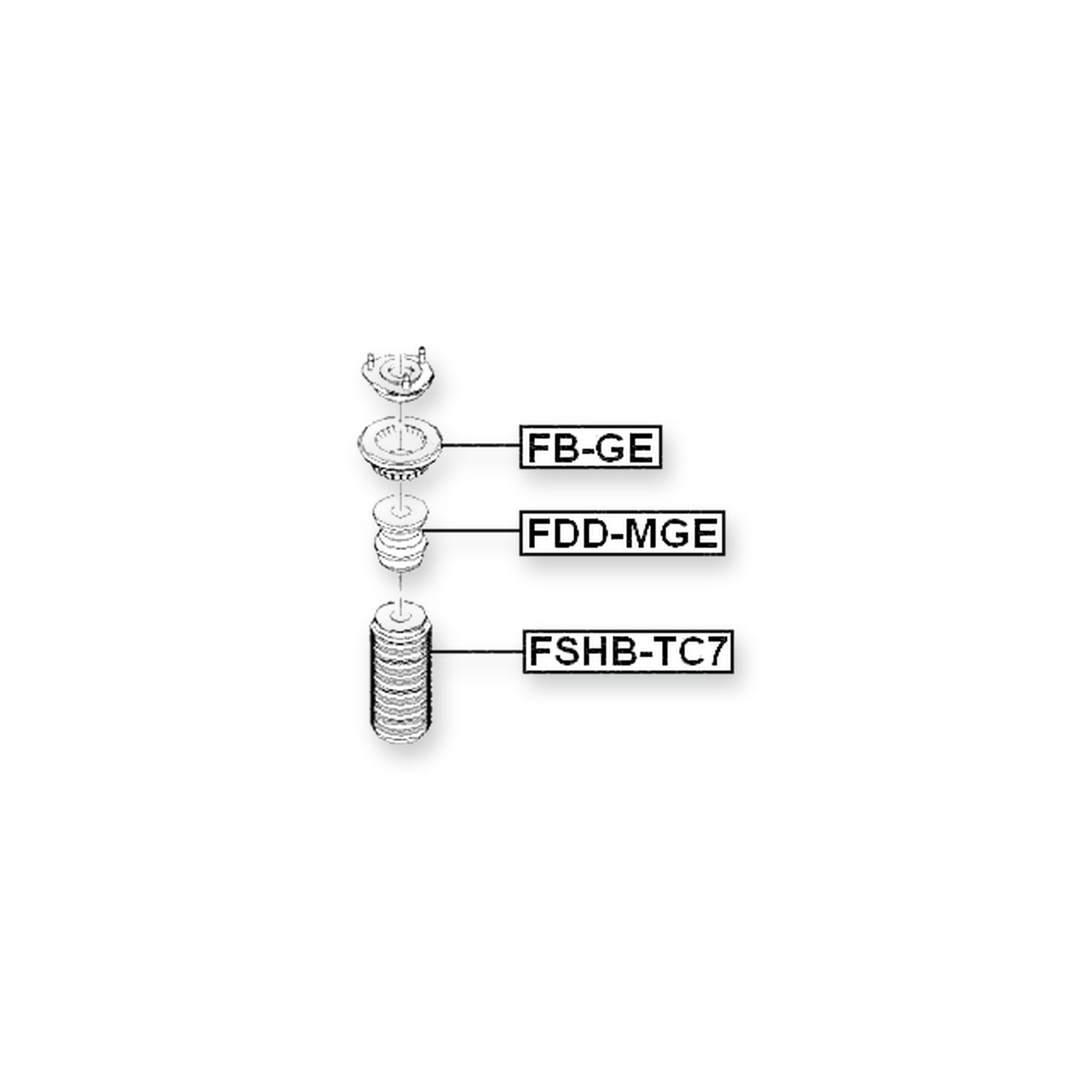 Ford Mondeo Front Shock Absorber Bearing