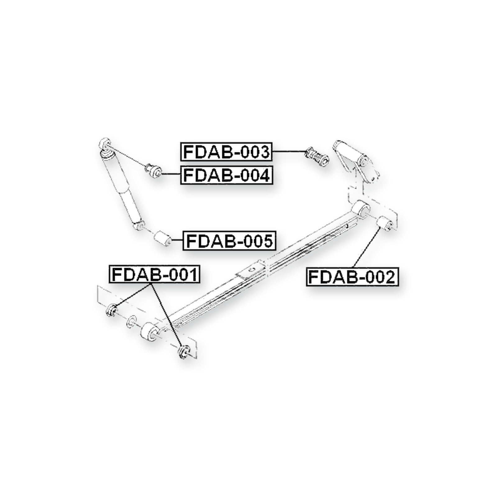 Ford Transit Upper Leaf Spring Bushing