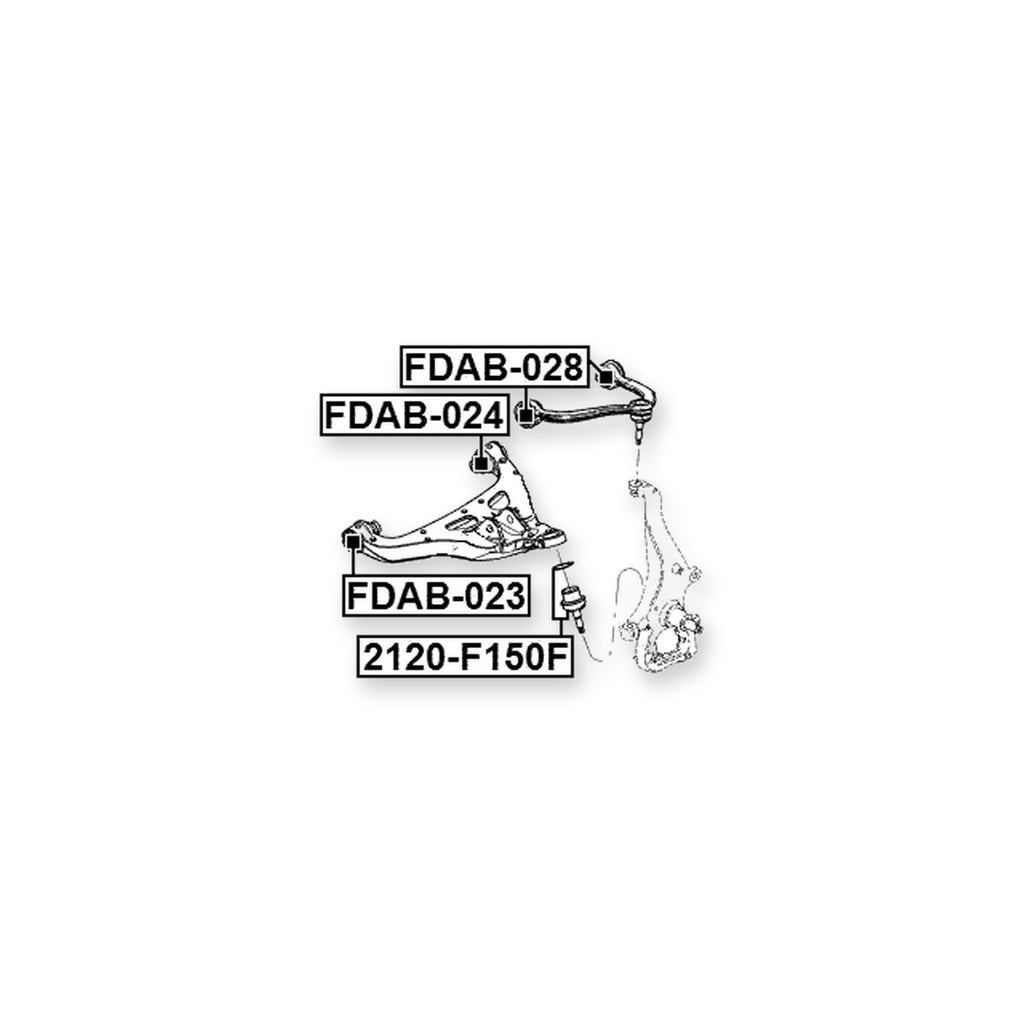 Ford Expedition B7 Front Upper Bushing, Control Arm