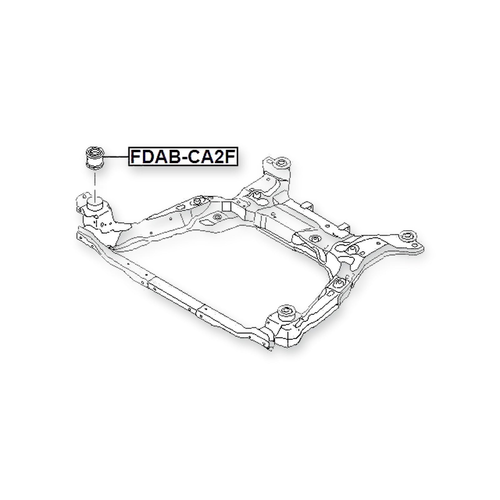 Ford Mondeo CA2 Lower Subframe Bushing