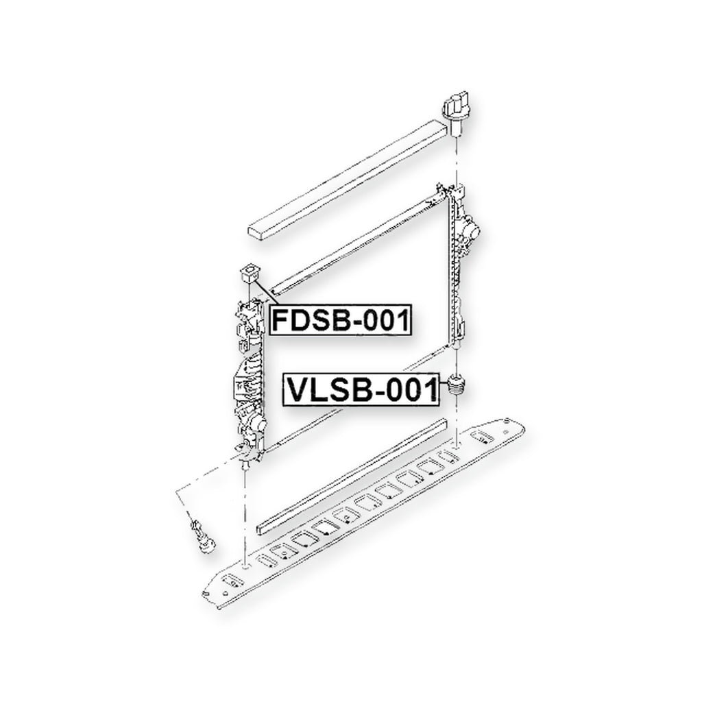 Ford C-Max Upper Mount Rubber Radiator & More