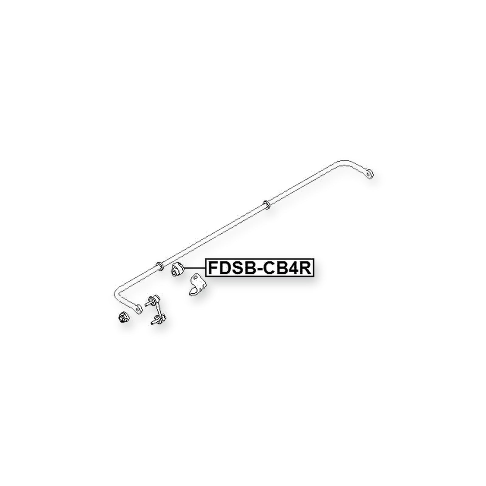 Ford Focus CB4 Rear Stabilizer Bar Bush D18