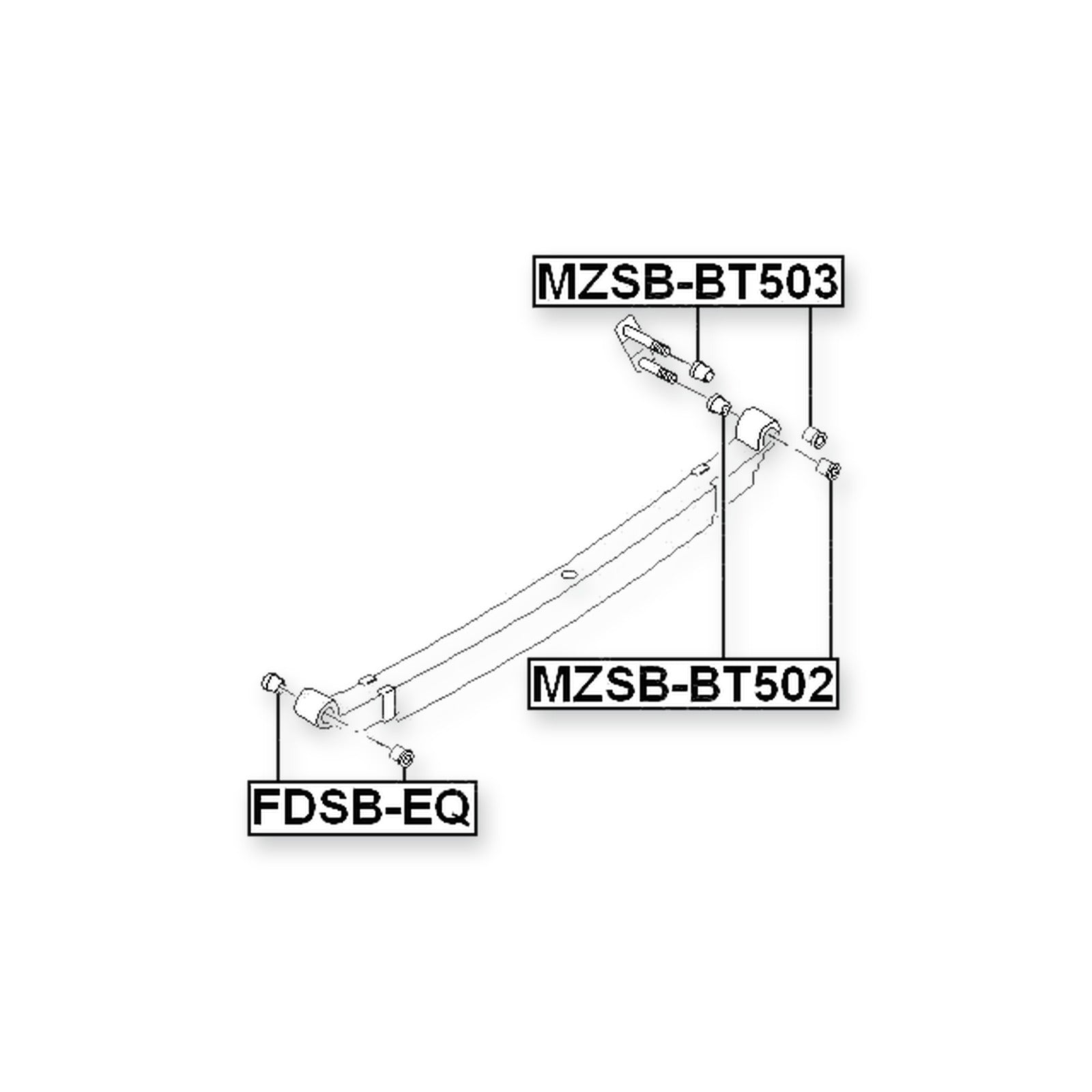 Ford Ranger Front Leaf Spring Bushing