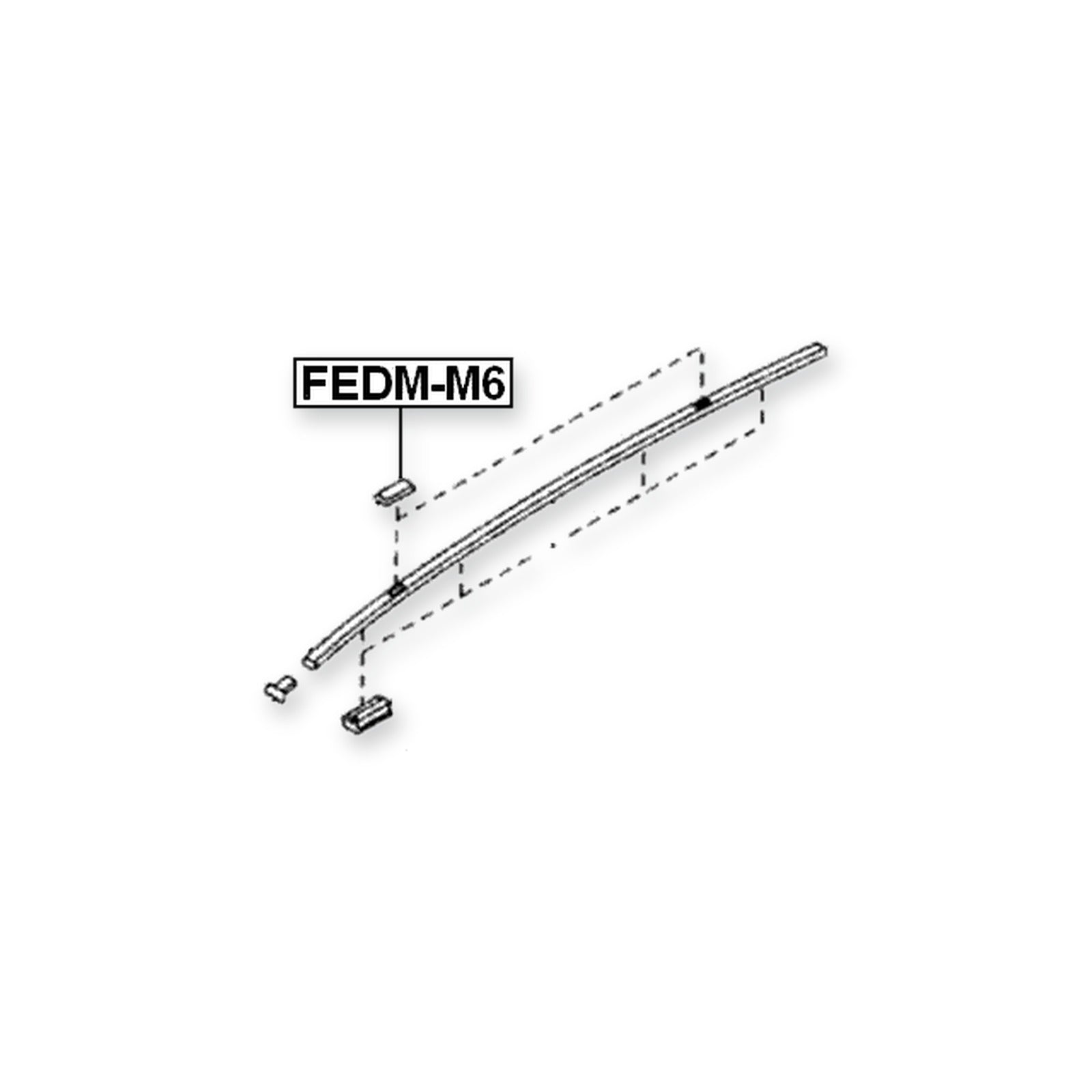 Mazda 6 Wagon Front Cap Drip Mould