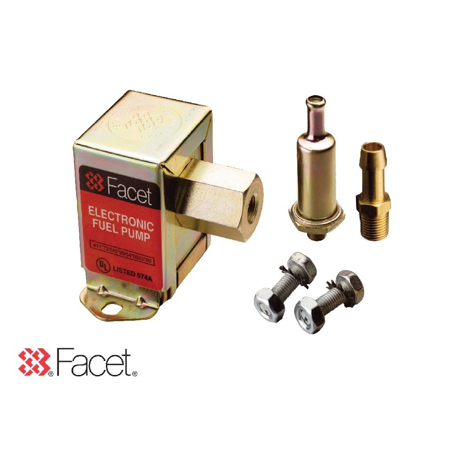 Facet Fuel Pump 4.5 - 6 PSI 12V Solid State 1/8 -27npt Pack. Filter IS - FPA201