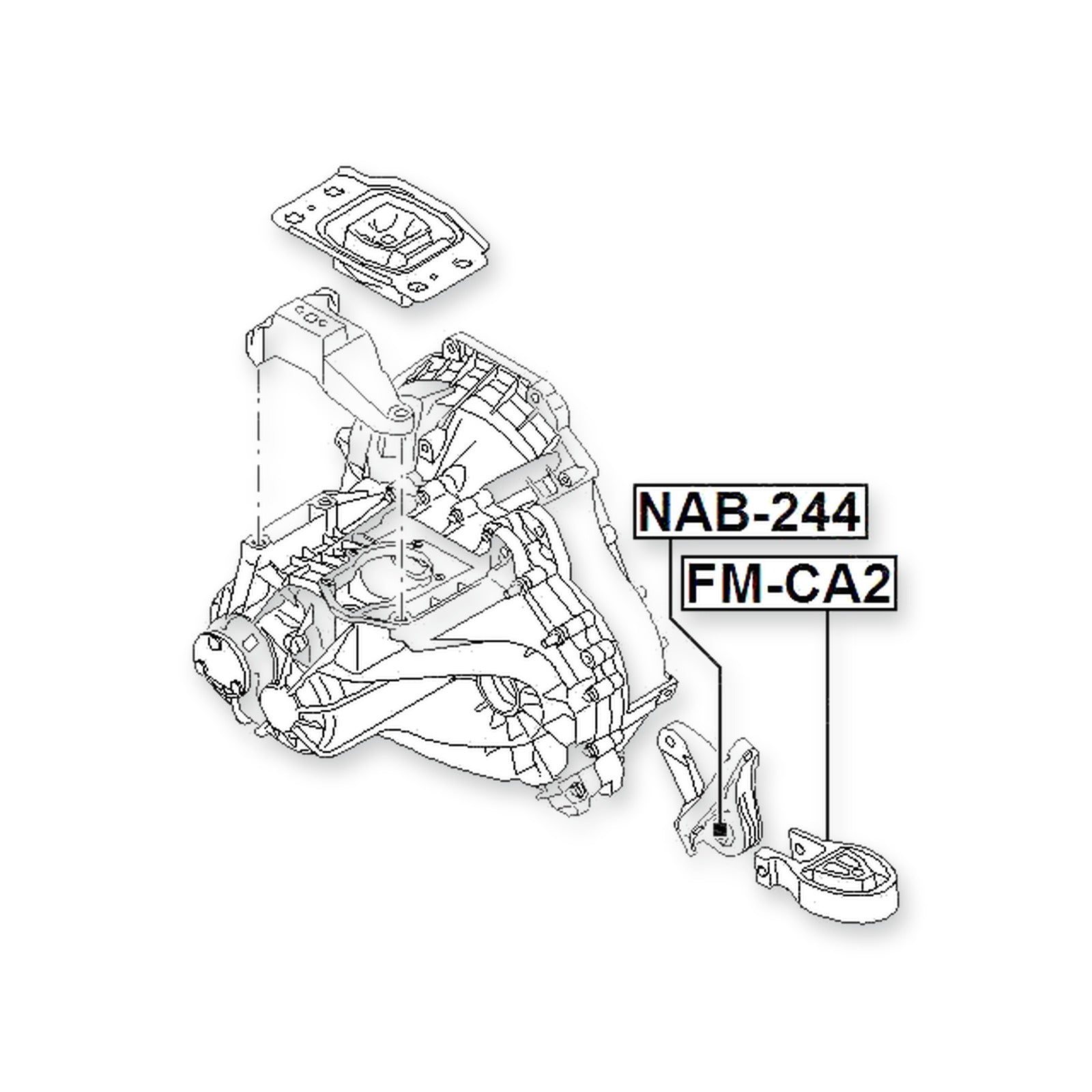 Volvo S60 Front Transmission Mount Mt