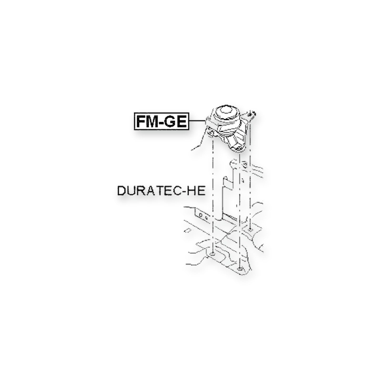 Ford Mondeo Front Right Engine Mount (Hydro)