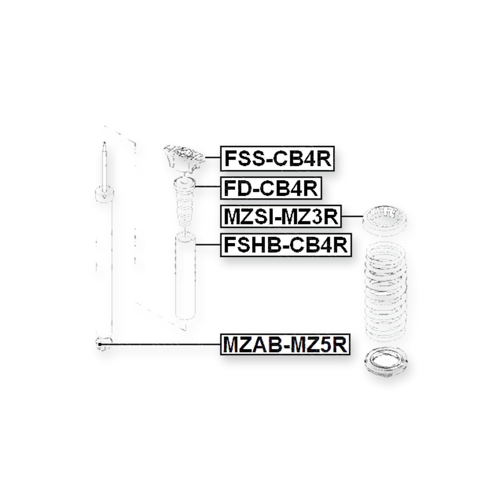 Ford C-Max Rear Shock Absorber Mounting & More