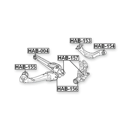 Acura Rsx DC5 Rear Inner Arm Bushing